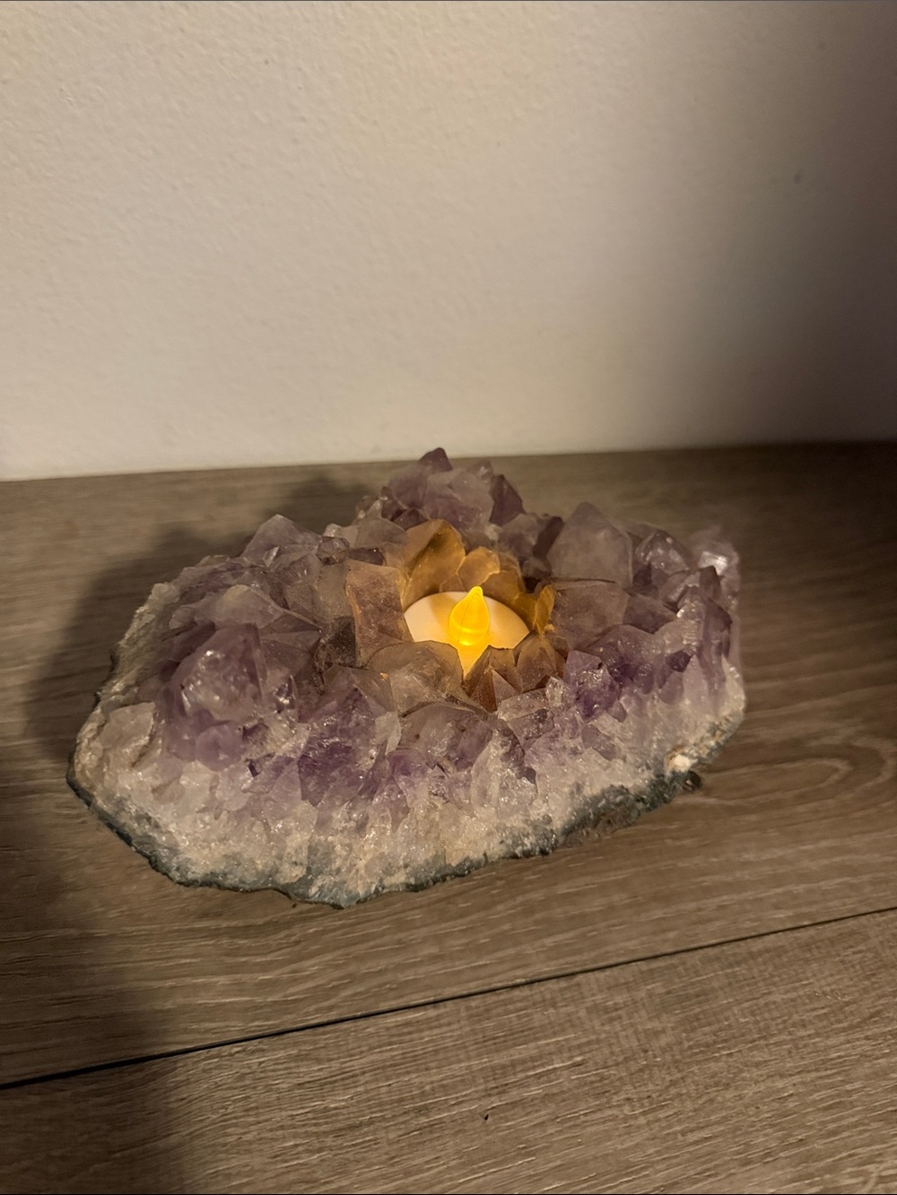 Amethyst Tea Light Candle Holder - Picture 7 of 7